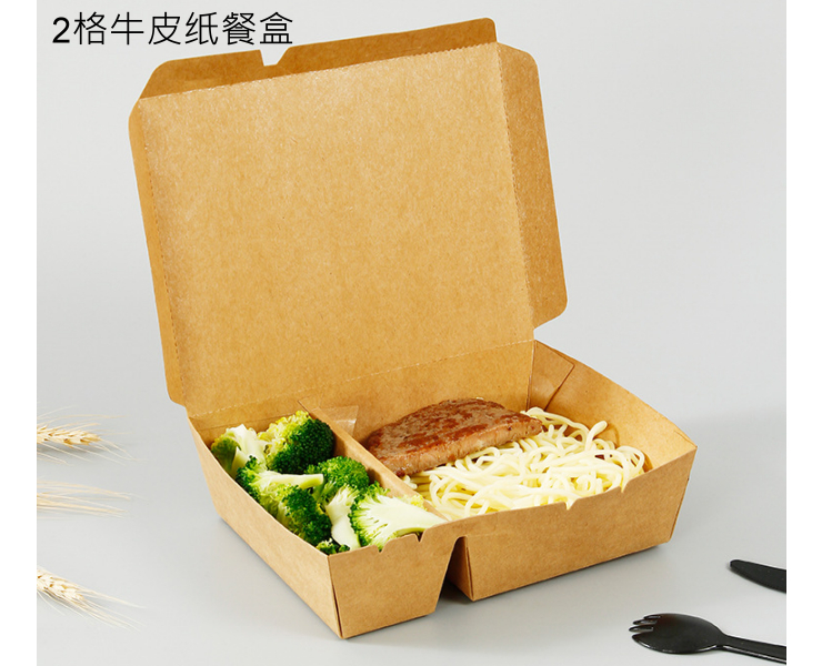 5pcs/10pcs Disposable Paper Meal Box Salad Box Degradable Lunch Box  Environmental Food Takeout Packaging Box 2023 New - AliExpress