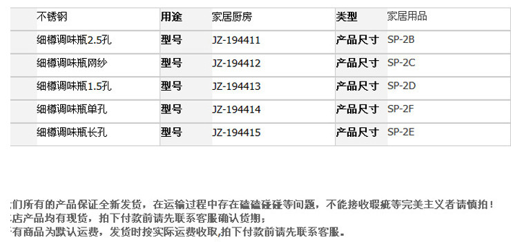 304不銹鋼鹽椒牙籤瓶胡椒粉瓶