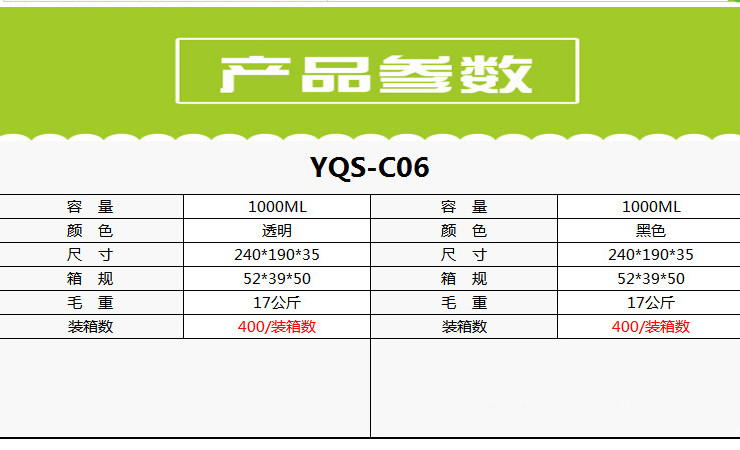 (箱/400套) 六格快餐盒 多格一次性飯盒 黑色高檔外賣打包盒 方型透明加厚 (包運送上門)