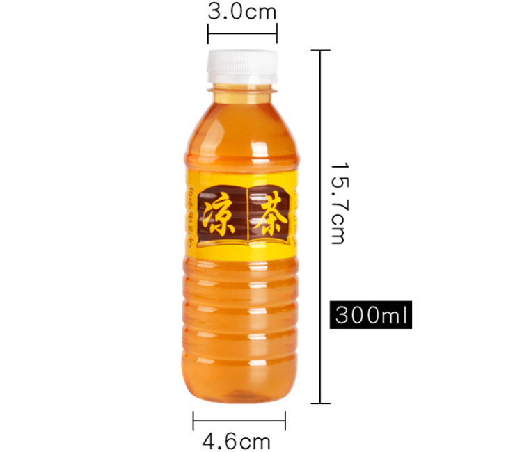 (箱/150支) 涼茶包裝瓶一次性pet塑料瓶300/330ml高透密封礦泉水瓶環保打包瓶帶蓋 (包運送上門)