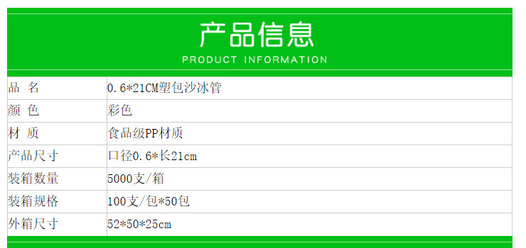 (箱/5000支) 單支獨立包裝 一次性飲料吸管環保彩色PP沙冰吸管果汁直細管 (包運送上門)