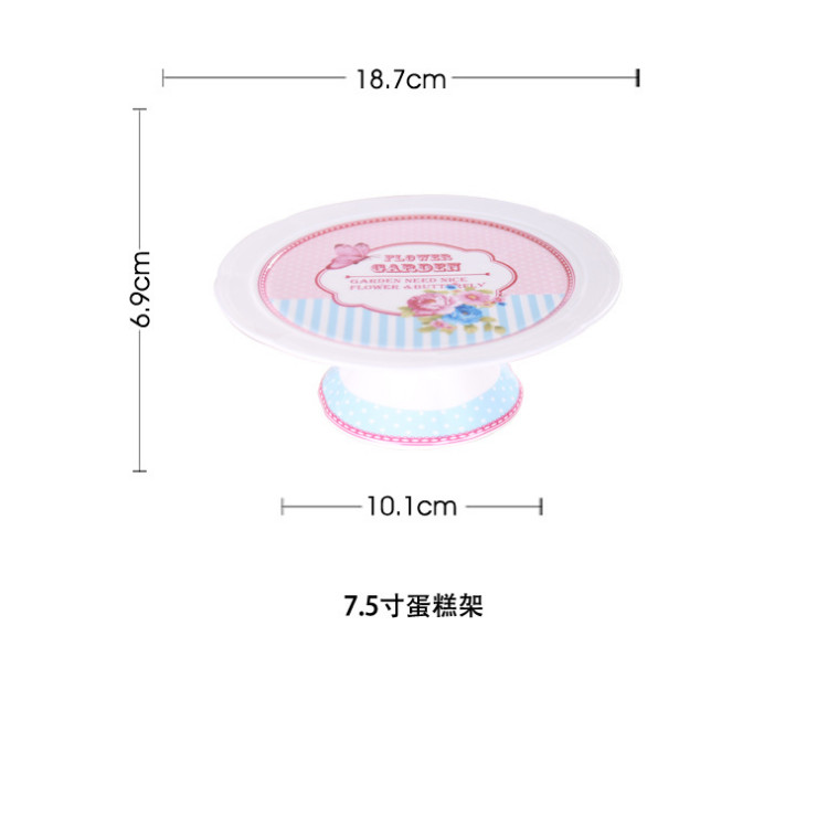 陶瓷餐具套裝 蝴蝶花卉主題西點歐式餐廳婚慶擺台酒店陶瓷糕點盤碗杯碟套裝批發