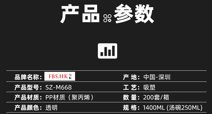 (箱/200套) 一次性六格打包盒 外賣長方形加厚飯盒 快餐盒批發 (包運送上門)