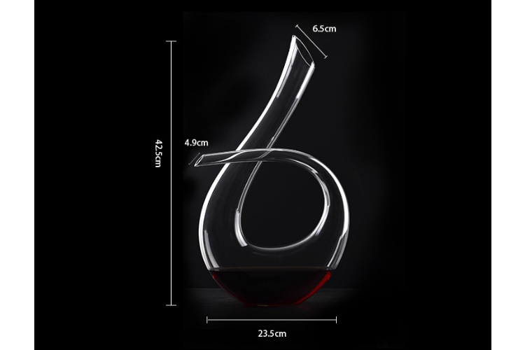 (整箱) 6字醒酒器 無鉛水晶紅酒分酒器 洋酒葡萄酒倒酒器 玻璃壺