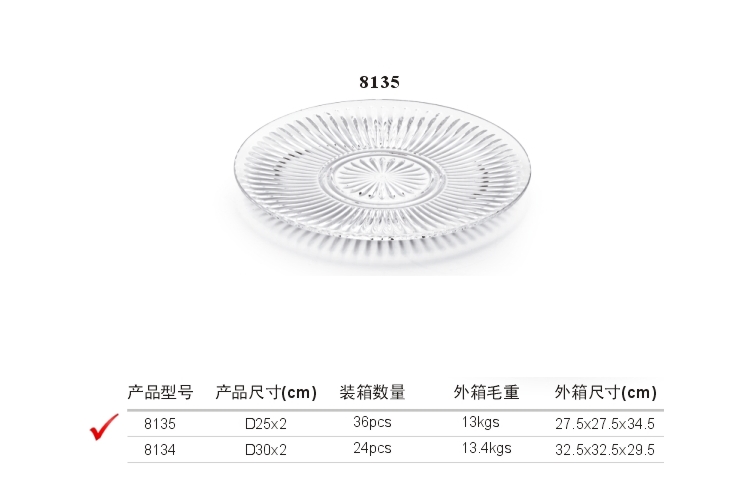 PC高檔仿水晶果盤 蛋糕盤 甜點盤