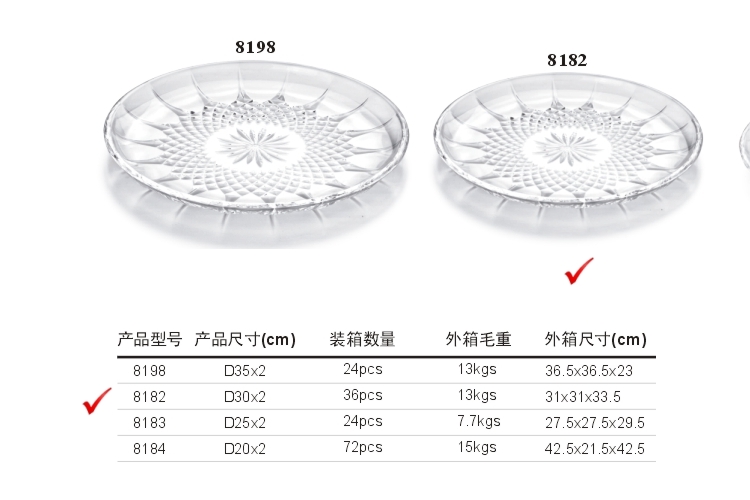 PC高檔仿水晶果盤 蛋糕盤 甜點盤