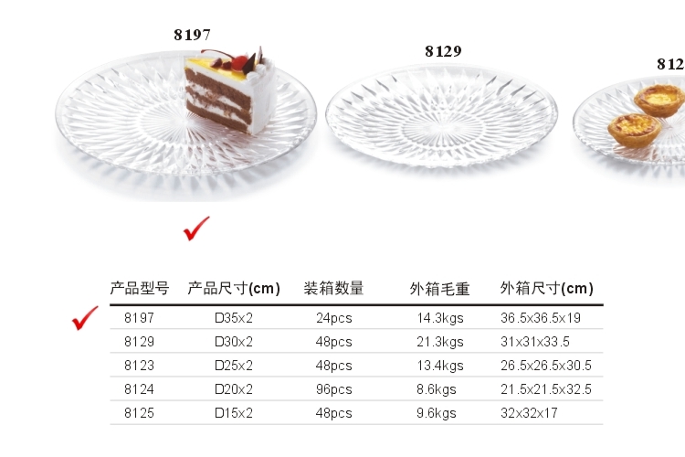 PC高檔仿水晶果盤 蛋糕盤 甜點盤