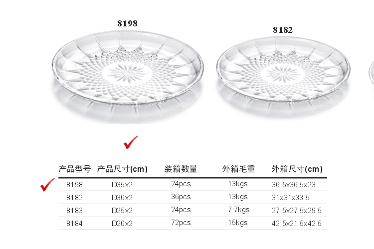 PC高檔仿水晶果盤 蛋糕盤 甜點盤