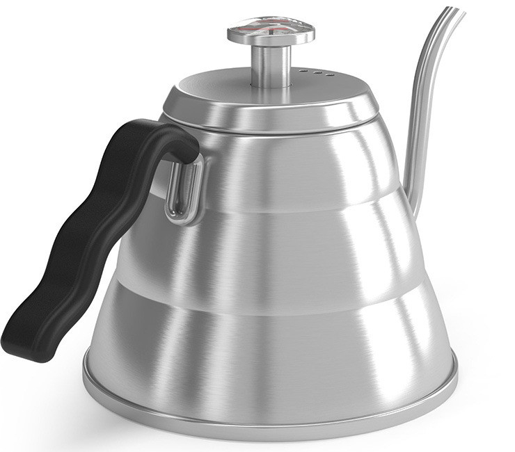 304不銹鋼手沖咖啡壺 Drip kettle 帶溫度計款細口咖啡手沖壺 1L