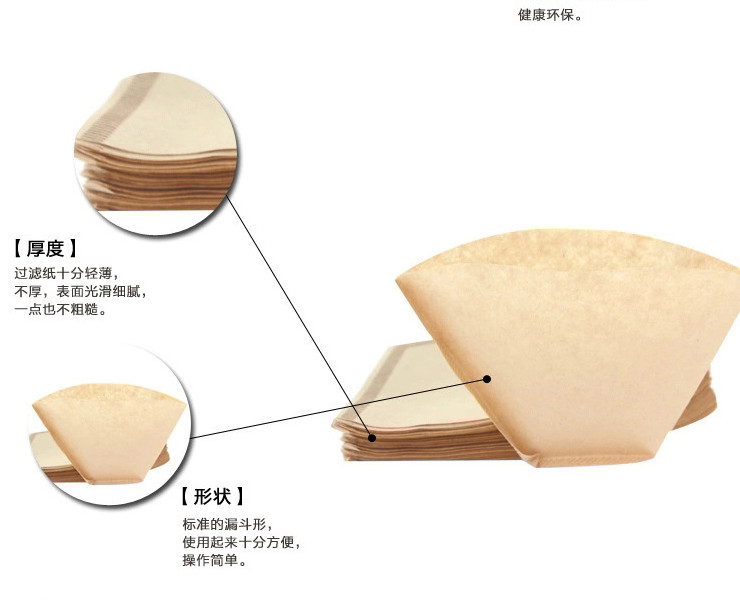 美式滴漏機專用濾紙 本色102濾紙 手沖咖啡過濾紙 無漂泊 100張