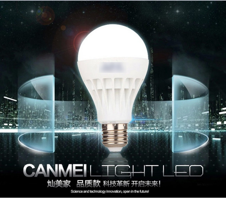 LED 節能燈泡 塑料球燈泡 E27/E14螺口B22卡口 3W5W7W9W12W15W18W24W36W