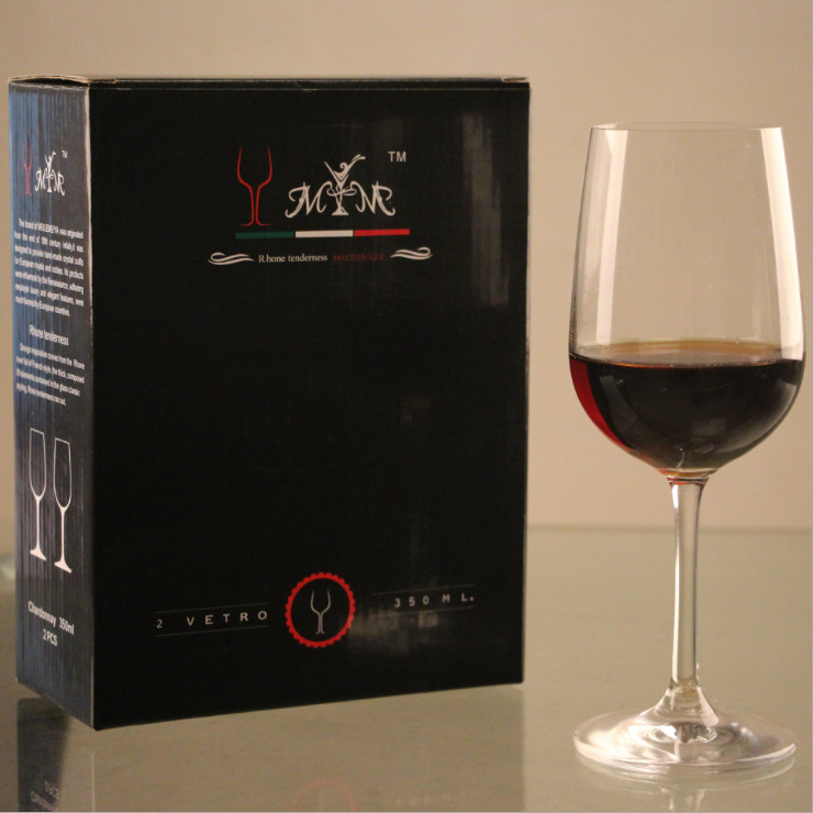 無鉛玻璃水晶紅酒杯 2只禮盒套裝 波爾多杯 酒商贈品 葡萄酒杯