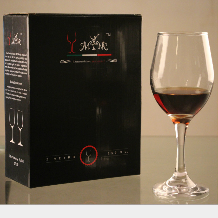 無鉛玻璃水晶紅酒杯 2只禮盒套裝 波爾多杯 酒商贈品 葡萄酒杯