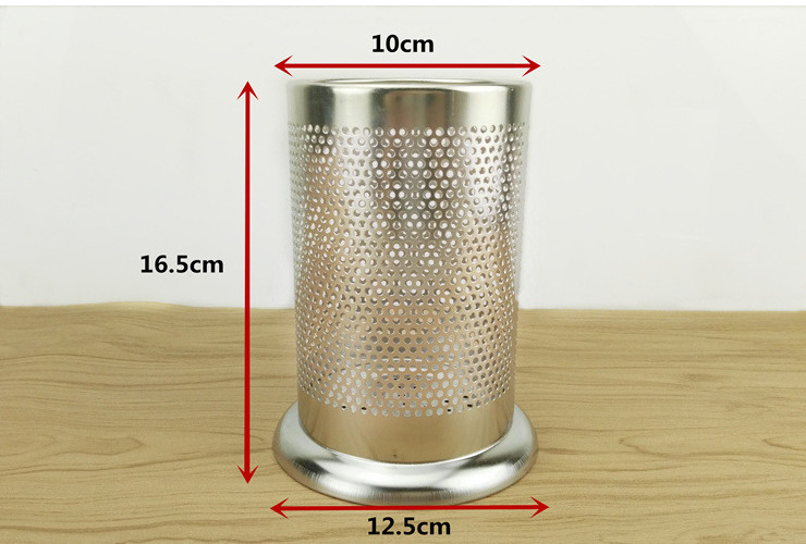 無磁不銹鋼家用筷子筒 網狀圓孔鏤空筷子筒多 功能收納筷子筒