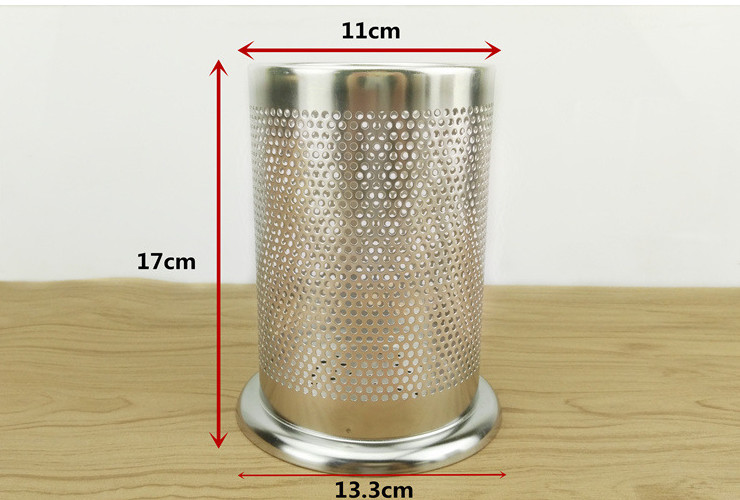 無磁不銹鋼家用筷子筒 網狀圓孔鏤空筷子筒多 功能收納筷子筒
