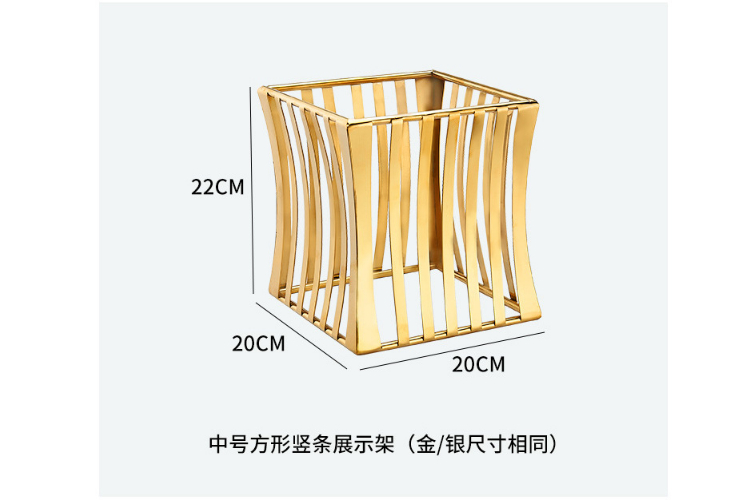 不銹鋼酒店自助餐點心架 金色茶歇壽司水果甜品架 冷餐甜品台展示架