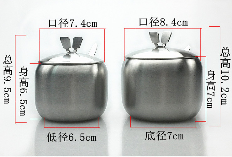 不銹鋼調味罐調料盒調味瓶糖鹽調味盒